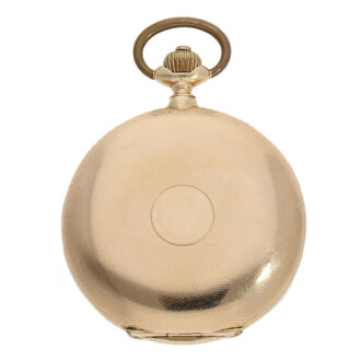 Swiss 14K gold hunting cased precision watch Circa 1890
