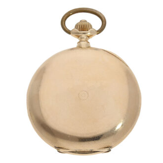 Swiss 14K gold hunting cased precision watch Circa 1890