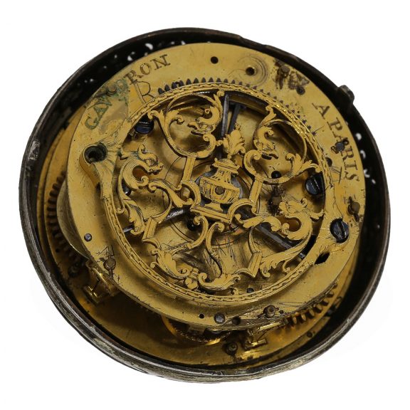 French early silver single handed oignon watch with alarm Circa 1690 French early silver single handed oignon watch with alarm Circa 1690