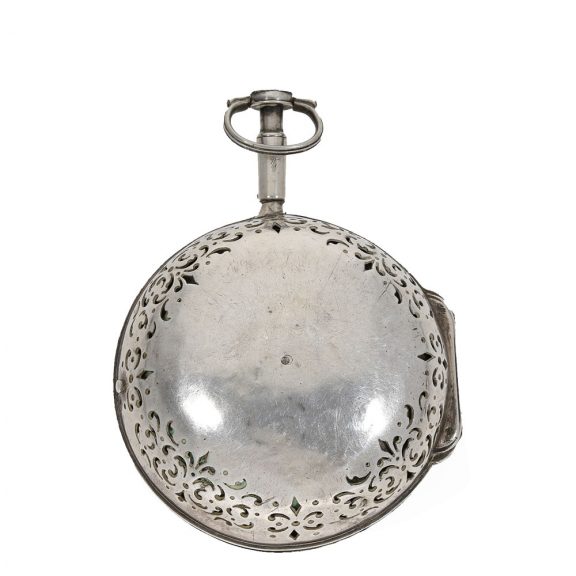 French early silver single handed oignon watch with alarm Circa 1690 French early silver single handed oignon watch with alarm Circa 1690