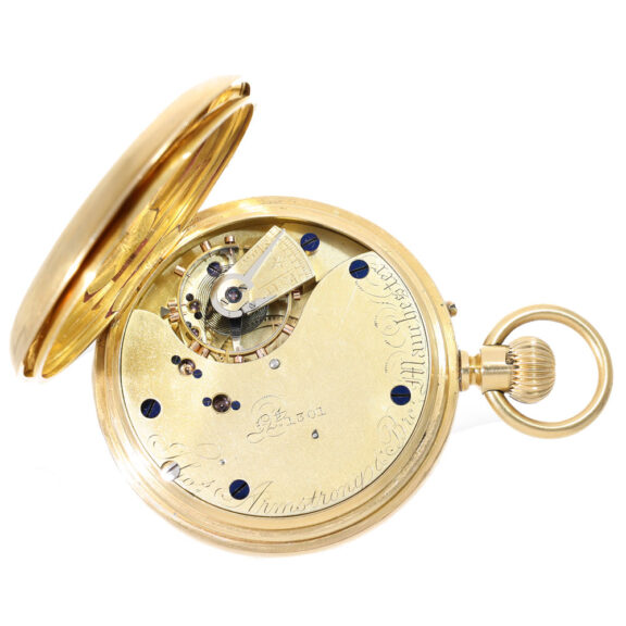 English 18 carat gold lever chronometer watch Circa 1882 English 18 carat gold lever chronometer watch Circa 1882