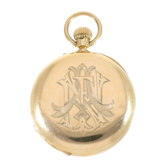 English 18 carat gold lever chronometer watch Circa 1882 English 18 carat gold lever chronometer watch Circa 1882