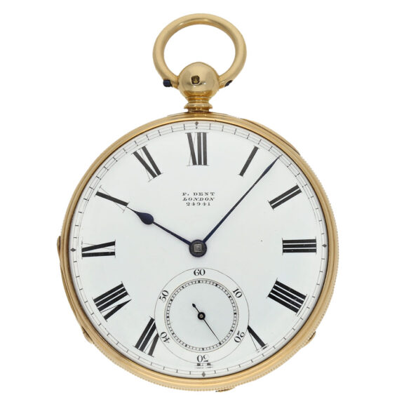 English 18 carat gold very fine pocket chronometer Circa 1874