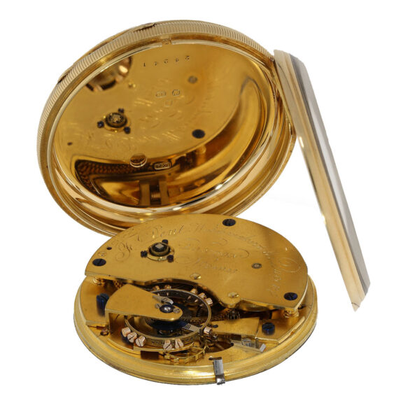 English 18 carat gold very fine pocket chronometer Circa 1874 English 18 carat gold very fine pocket chronometer Circa 1874