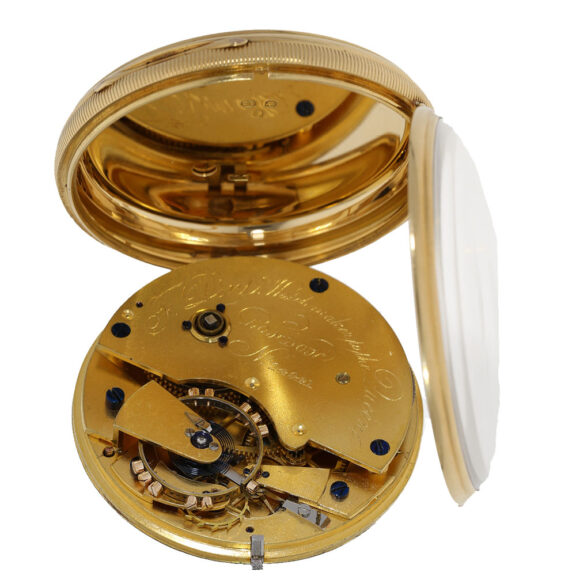 English 18 carat gold very fine pocket chronometer Circa 1874 English 18 carat gold very fine pocket chronometer Circa 1874