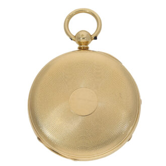 English 18 carat gold very fine pocket chronometer Circa 1874