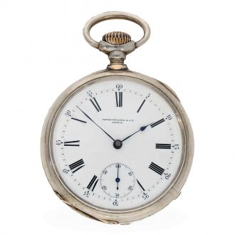 Swiss silver open faced lever precision watch Circa 1885