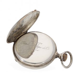Swiss silver open faced lever precision watch Circa 1885