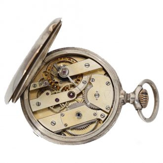 Swiss silver open faced lever precision watch Circa 1885