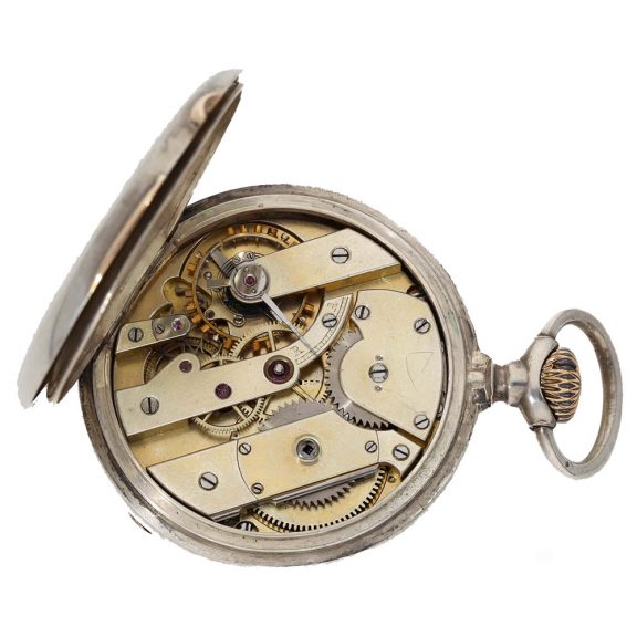 Swiss silver open faced lever precision watch Circa 1885 Swiss silver open faced lever precision watch Circa 1885