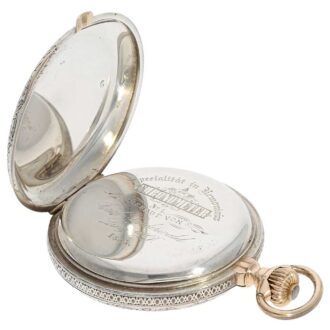 Austrian silver hunting cased chronometer watch Circa 1893