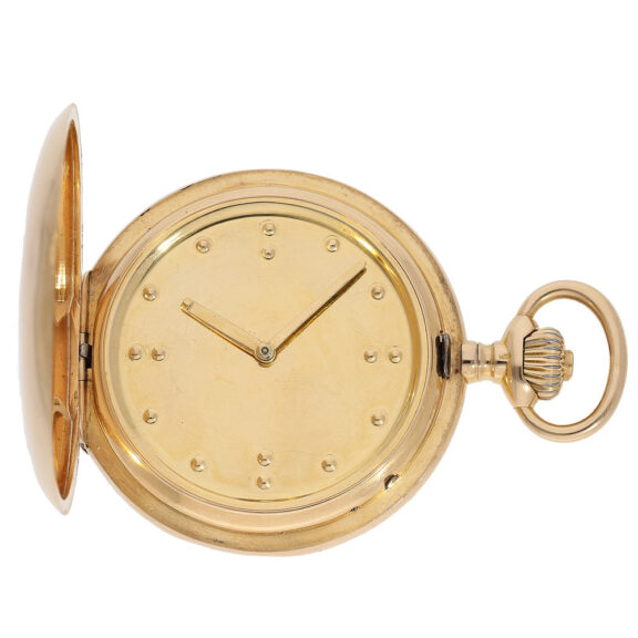 Unusual Swiss gold hunting case watch with "Blind's Dial" Circa 1800
