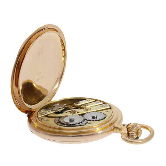 The movement of the watch features an IWC precision lever escapement with screwed gold chatons and a fine adjustment The movement of the watch features an IWC precision lever escapement with screwed gold chatons and a fine adjustment