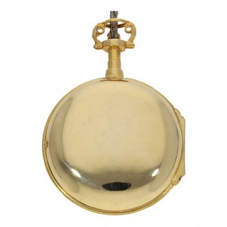 English fire gilded verge watch with pedometer Circa 1799