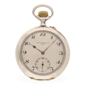 Swiss silver anker chronometer with extract from the archives Circa 1921