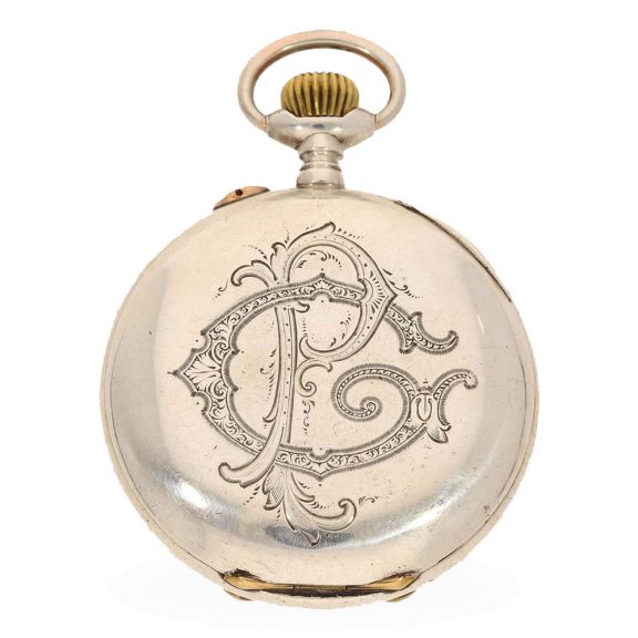 Swiss silver anker chronometer with extract from the archives Circa 1921 Swiss silver anker chronometer with extract from the archives Circa 1921