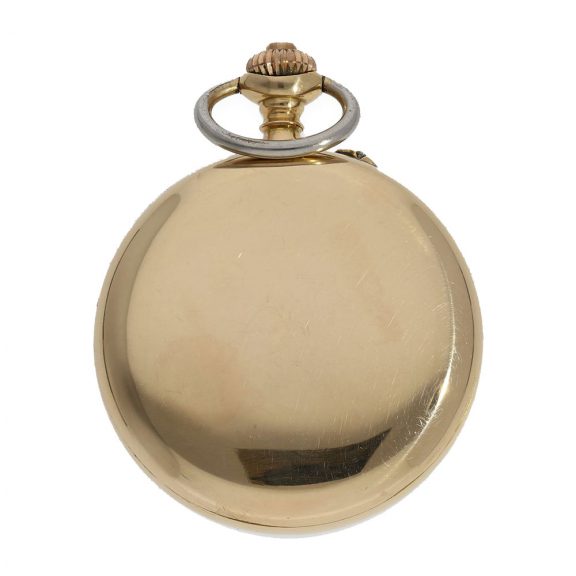 Swiss 18K gold anker chronometer with chronograph Circa 1908 Swiss 18K gold anker chronometer with chronograph Circa 1908