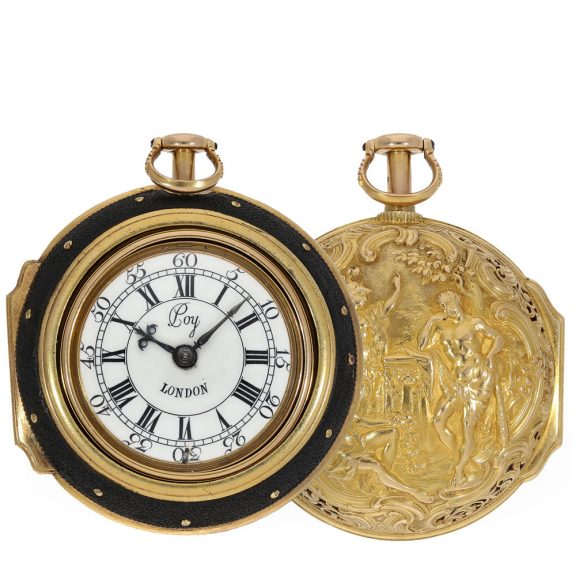 Early English museum quality gold cylinder watch Circa 17351735 Early English museum quality gold cylinder watch Circa 17351735