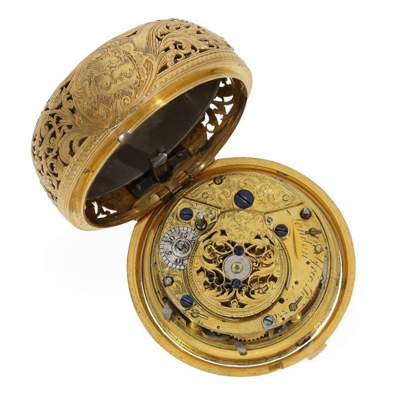 Early English museum quality gold cylinder watch Circa 17351735 Early English museum quality gold cylinder watch Circa 17351735