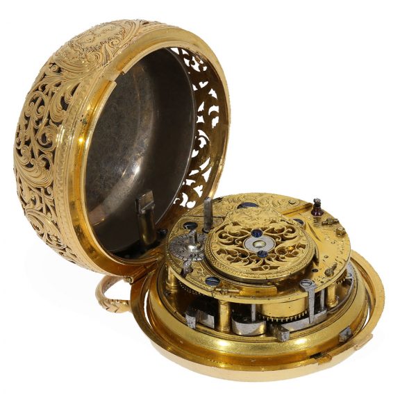 Early English museum quality gold cylinder watch Circa 17351735 Early English museum quality gold cylinder watch Circa 17351735