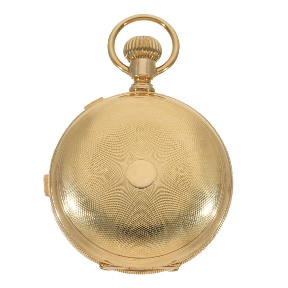 Swiss 18 carat gold very heavy full hunter case watch Circa 1870 Swiss 18 carat gold very heavy full hunter case watch Circa 1870