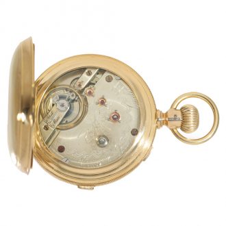 Swiss 18 carat gold very heavy full hunter case watch Circa 1870