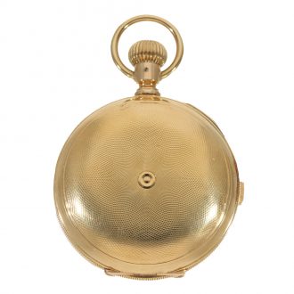 Swiss 18 carat gold very heavy full hunter case watch Circa 1870