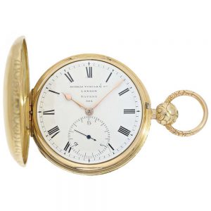 English rack lever watch with 15 seconds indication Circa 1806