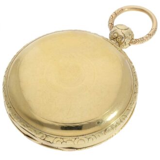 English rack lever watch with 15 seconds indication Circa 1806