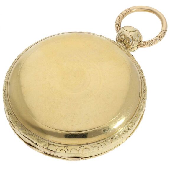 English rack lever watch with 15 seconds indication Circa 1806 English rack lever watch with 15 seconds indication Circa 1806