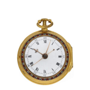 Rare English gold double sided astronomical verge watch Circa 1780