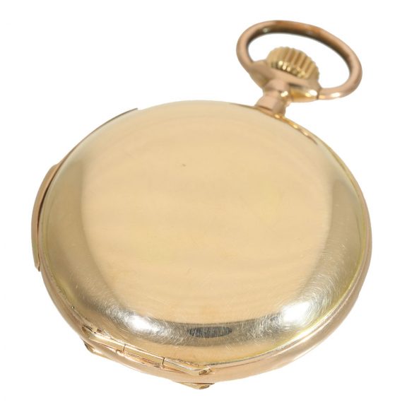 Swiss 14 carat gold à goutte watch with minute repeater Circa 1900 Swiss 14 carat gold à goutte watch with minute repeater Circa 1900