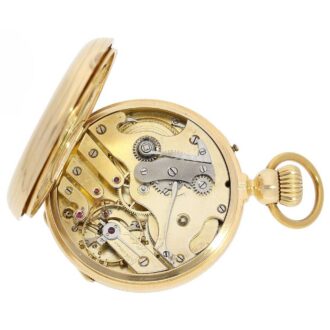 Swiss chronometer with rare winding mechanism Circa 1860