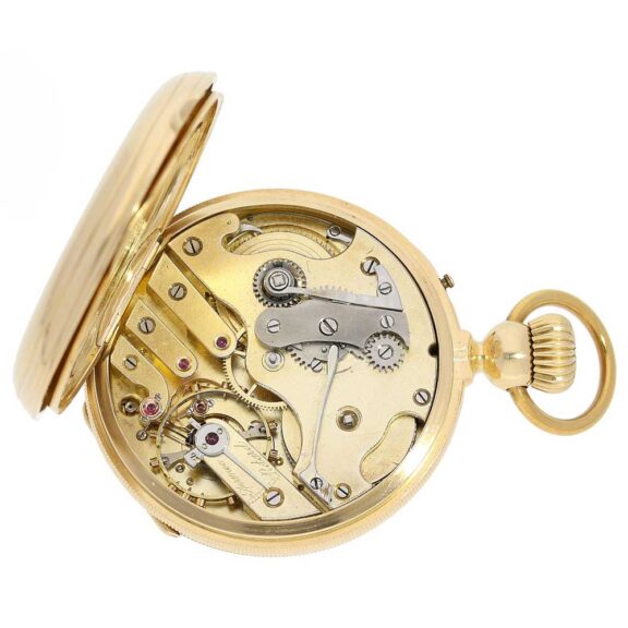 Swiss chronometer with rare winding mechanism Circa 1860 Swiss chronometer with rare winding mechanism Circa 1860