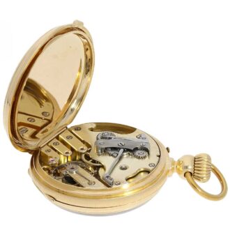 Swiss chronometer with rare winding mechanism Circa 1860