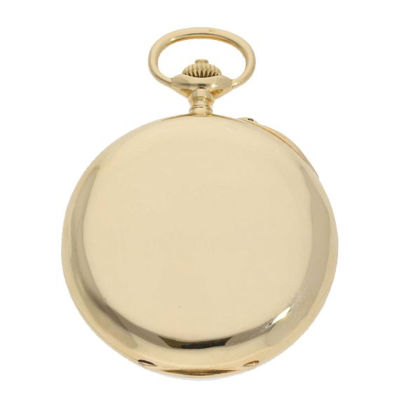Swiss 18 carat gold watch with chronograph Circa 1916 Swiss 18 carat gold watch with chronograph Circa 1916