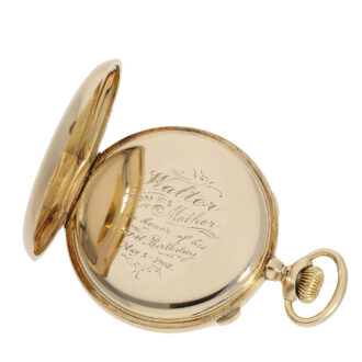 The dust cover bears a touching dedication: "Walter, from his mother in honor of his 21st birthday, May 5, 1902", along with a monogram on the back