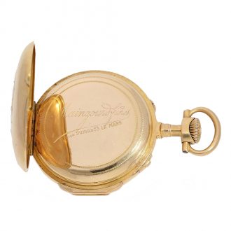 Rare French Louis XVI style pocket watch chronometer Circa 1870