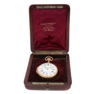 Rare French Louis XVI style pocket watch chronometer Circa 1870