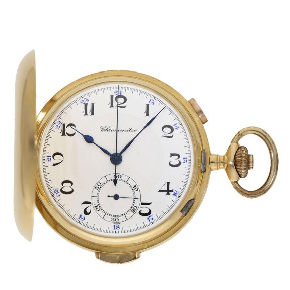 Swiss 18K gold minute repeating chronograph Circa 1900