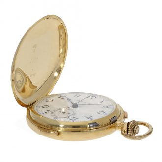 Swiss 18K gold minute repeating chronograph Circa 1900