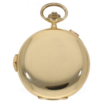 Swiss 18K gold minute repeating chronograph Circa 1900