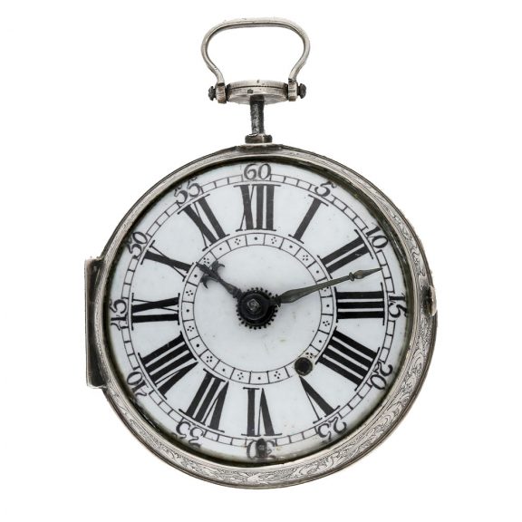 Swiss silver quarter repeating verge oignon watch Circa 1720 Swiss silver quarter repeating verge oignon watch Circa 1720