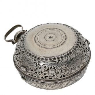 Swiss silver quarter repeating verge oignon watch Circa 1720 Swiss silver quarter repeating verge oignon watch Circa 1720