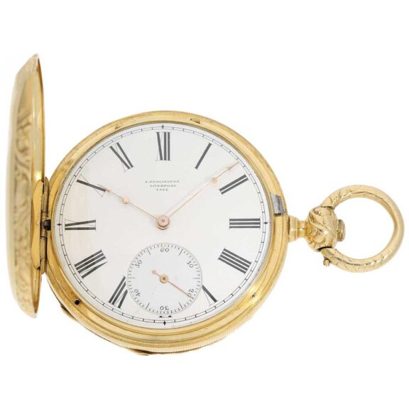English chronometer with skeletonized movement Circa 1815