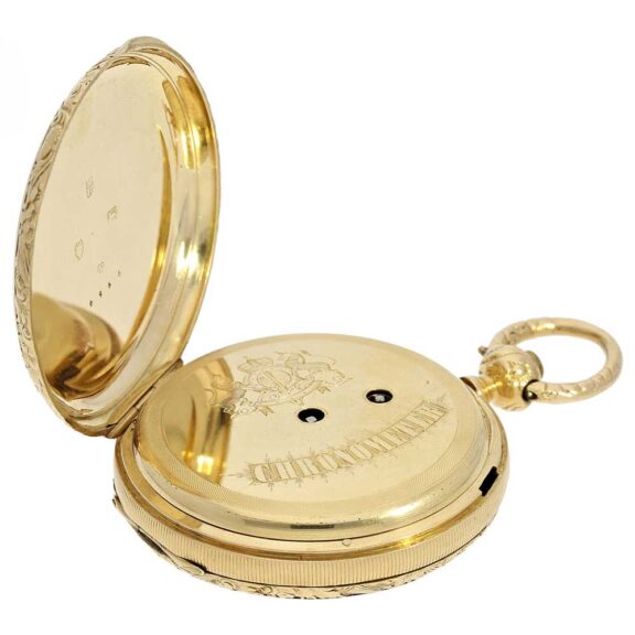 English chronometer with skeletonized movement Circa 1815 English chronometer with skeletonized movement Circa 1815