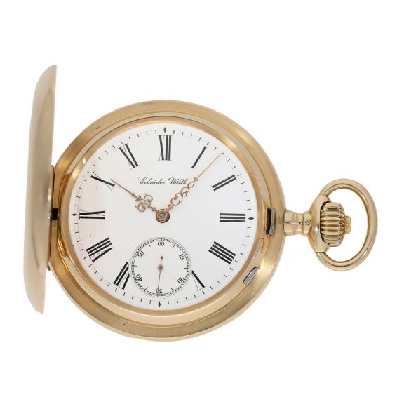 Swiss heavy full hunter cased watch with chronometer escapement Circa 1880