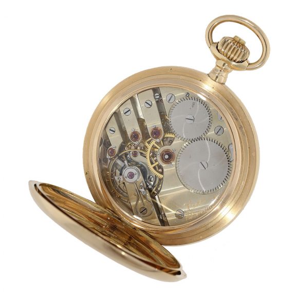 Swiss heavy full hunter cased watch with chronometer escapement Circa 1880 Swiss heavy full hunter cased watch with chronometer escapement Circa 1880
