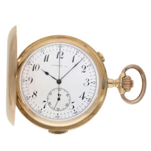 Swiss 14K gold quarter repeating lever with carillon Circa 1900