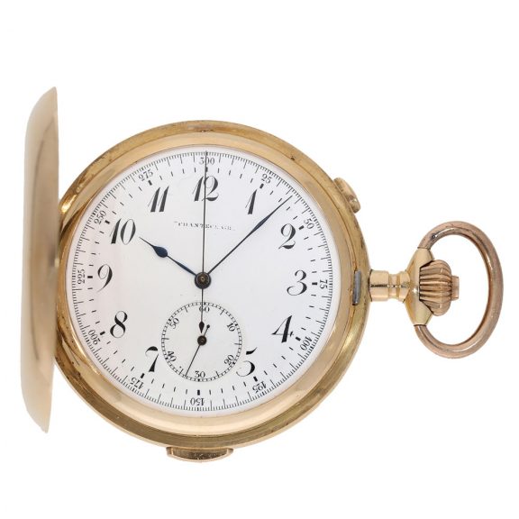 Swiss 14K gold quarter repeating lever with carillon Circa 1900